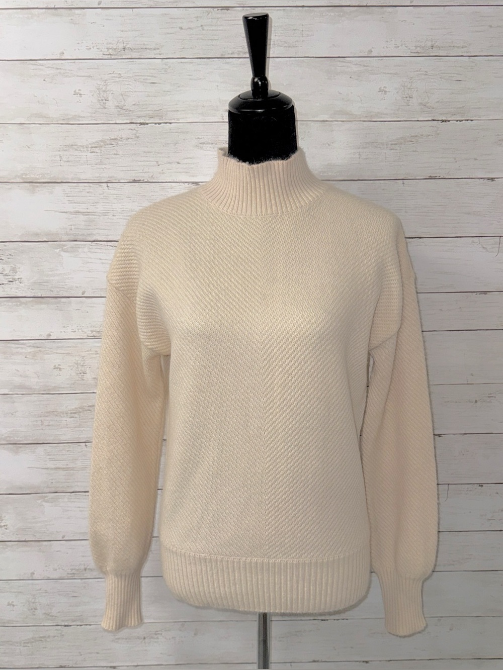 Magaschoni Wool Blend Mock Neck Sweater